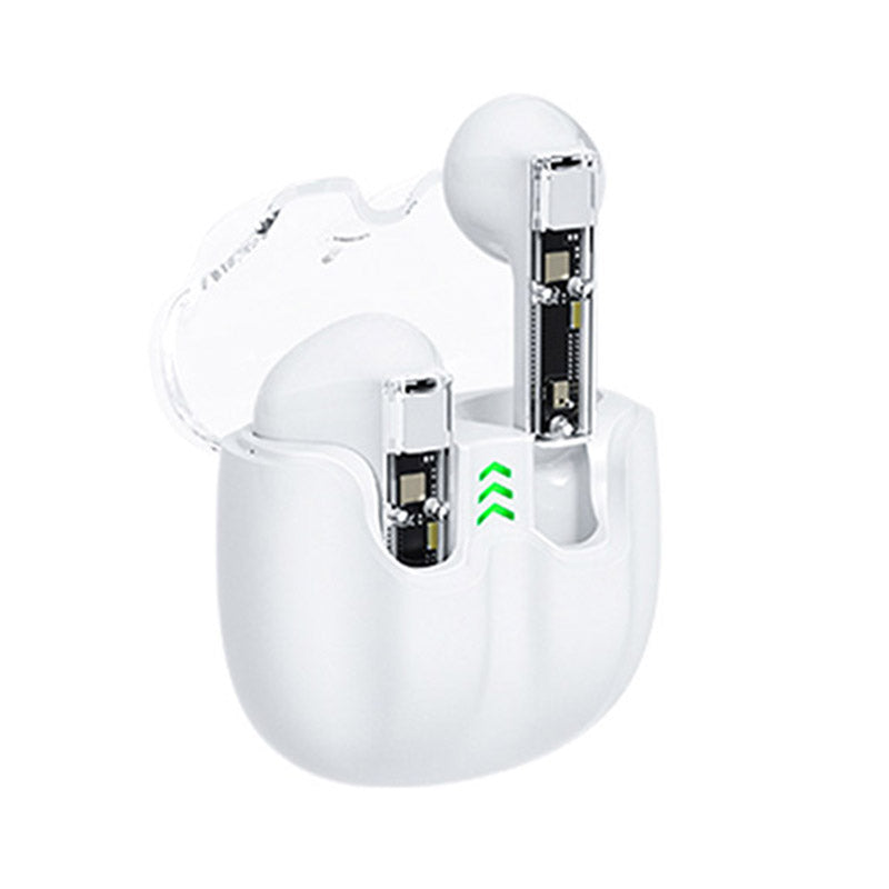 AZEADA BT119 TWS Wireless Headset Portable Bluetooth Earbuds Transparent Headphone with Charging Case AZEADA BT119 TWS Wireless Headset Portable Bluetooth Earbuds Transparent Headphone with Charging Case